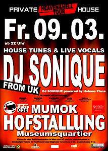 Sonique @ Private House Heaven & Hell Tour, MuseumsQuartier, Vienna (Austria), 09 March 2007