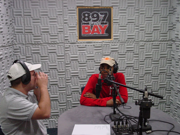 Sonique visits the 89.7 Bay Studios